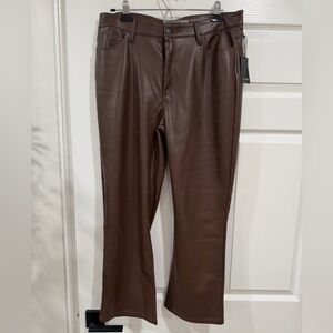 Joe's Jeans Chocolate Leather Pants